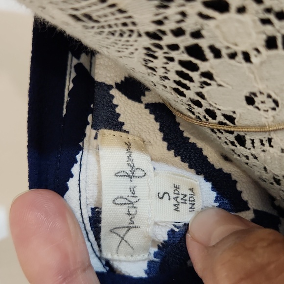 Antilia Femme chevron print cap sleeve top/blouse - Picture 5 of 9